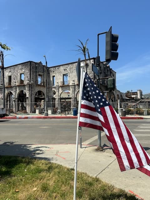 Another Californian Fire Bombed Town