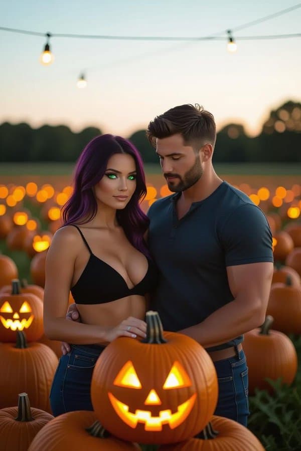 At the pumpkin patch
